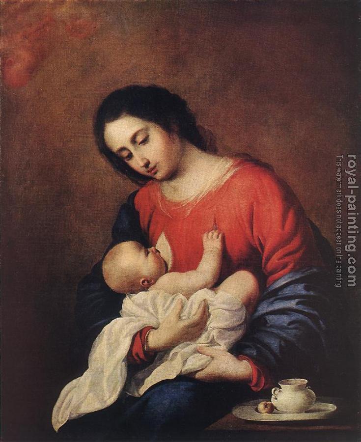 Francisco De Zurbaran : Madonna with Child